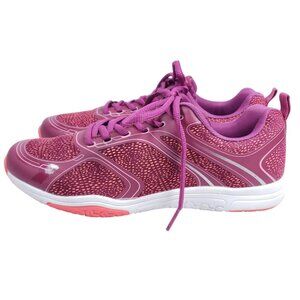 Crivit Athletic Running Shoes Women's Size 7 Red Fabric Lightweight